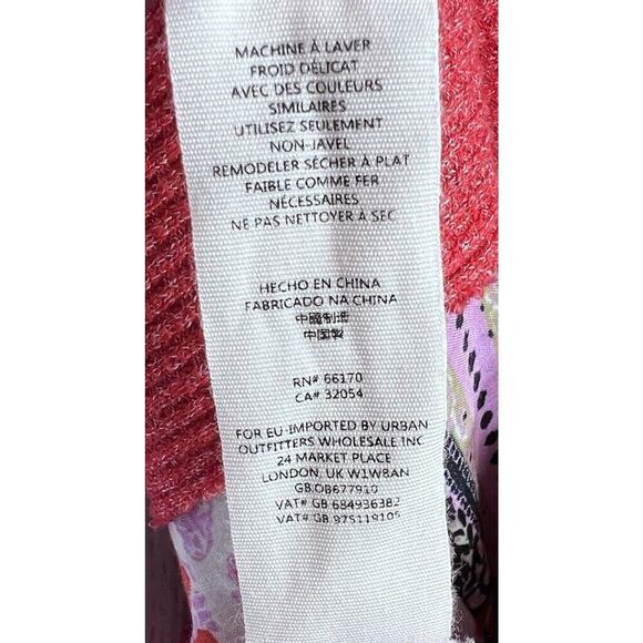 We The Free Free People Blossom Waffle Thermal Top Salmon Color Size Small - Picture 12 of 13